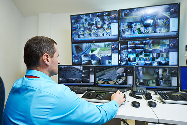 CCTV Operator - Professional security services in action